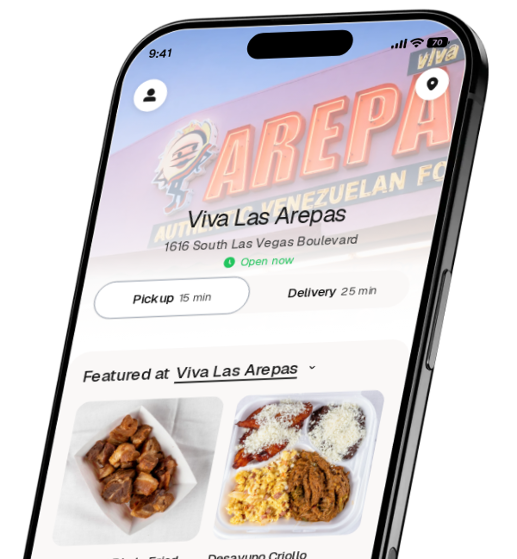 Viva Las Arepas app preview